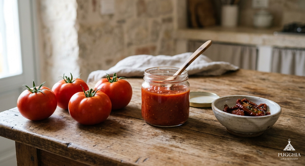 Pomodoro pugliese: dalla raccolta alla passata e alle conserve