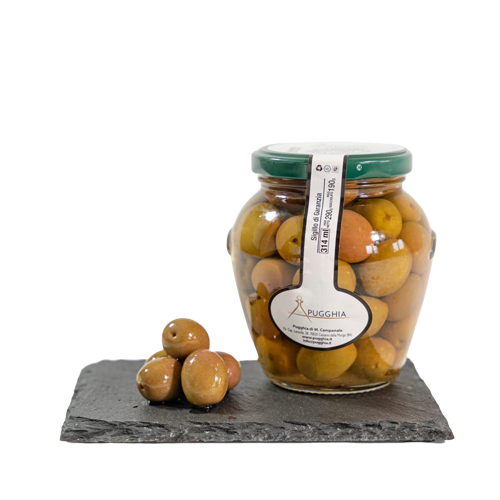 Natürliche Oliven in Salzlake von 314 gr.