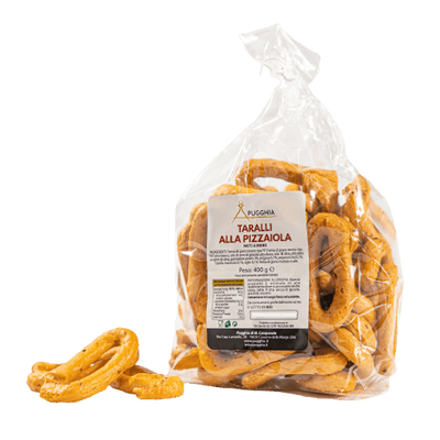 Taralli pugliesi alla pizzaiola da 400g. | Pugghia