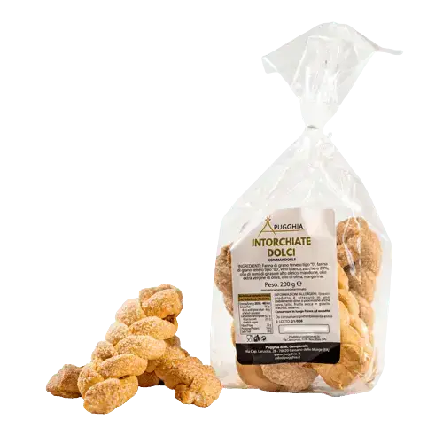 Intorchiate pugliesi alle mandorle 200 gr. - Pugghia