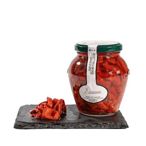 Peperoncino piccante pugliese sottolio 314 g. - Pugghia