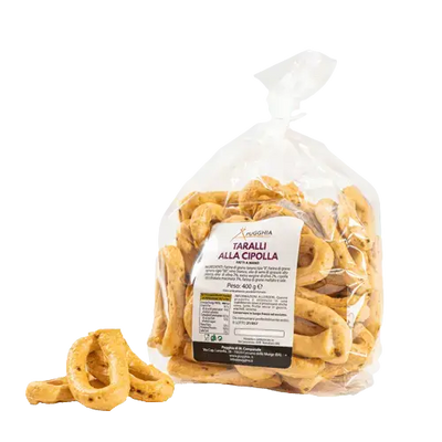 Taralli alla Cipolla Pugliesi da 400 g. - Pugghia