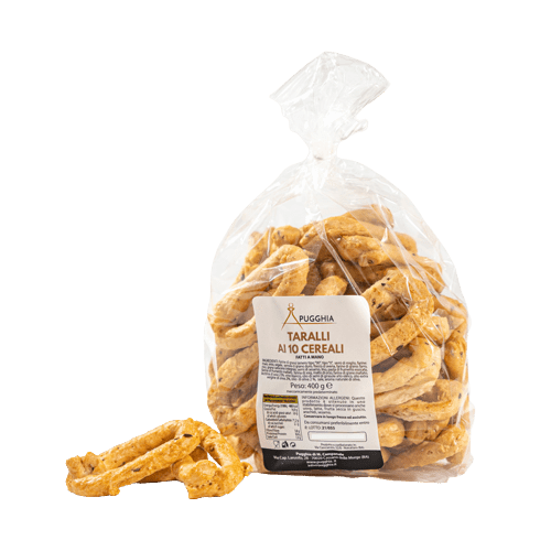 Taralli Pugliesi 10 Cereali da 400 g. - Pugghia