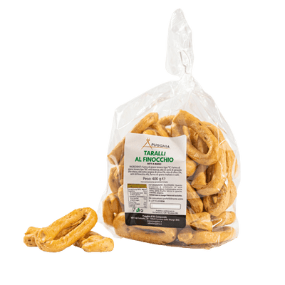 Taralli Pugliesi al Finocchio da 400 g. - Pugghia